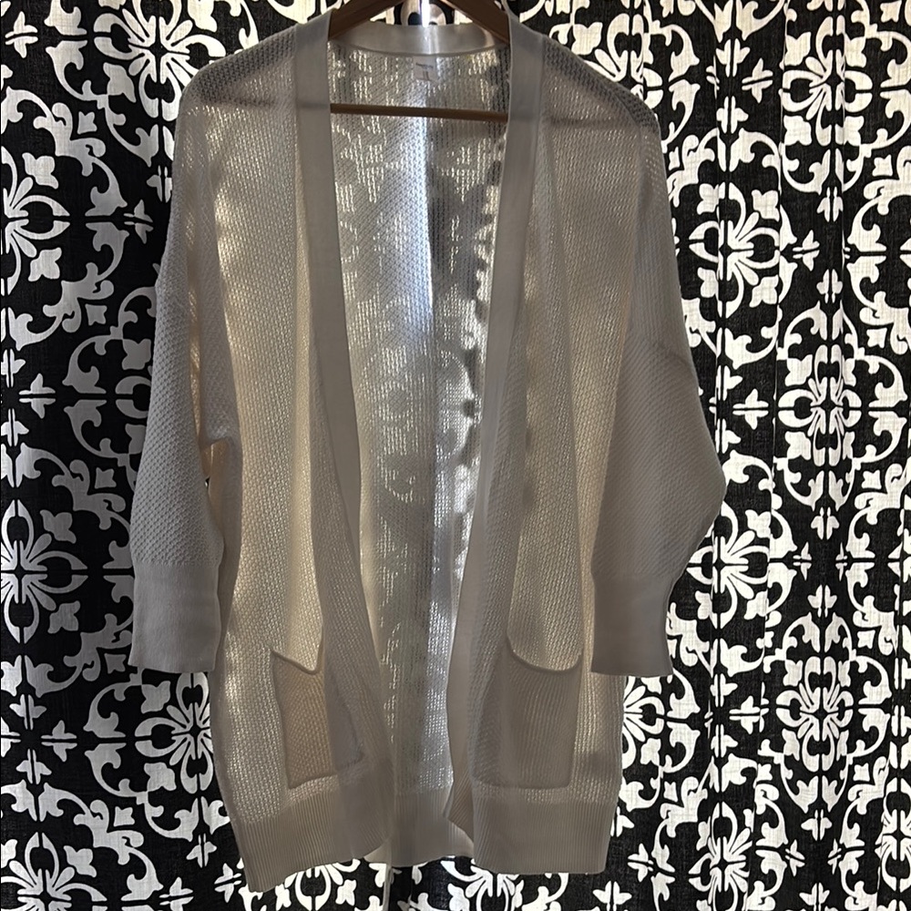 Stylish Open-Front Cream Cardigan